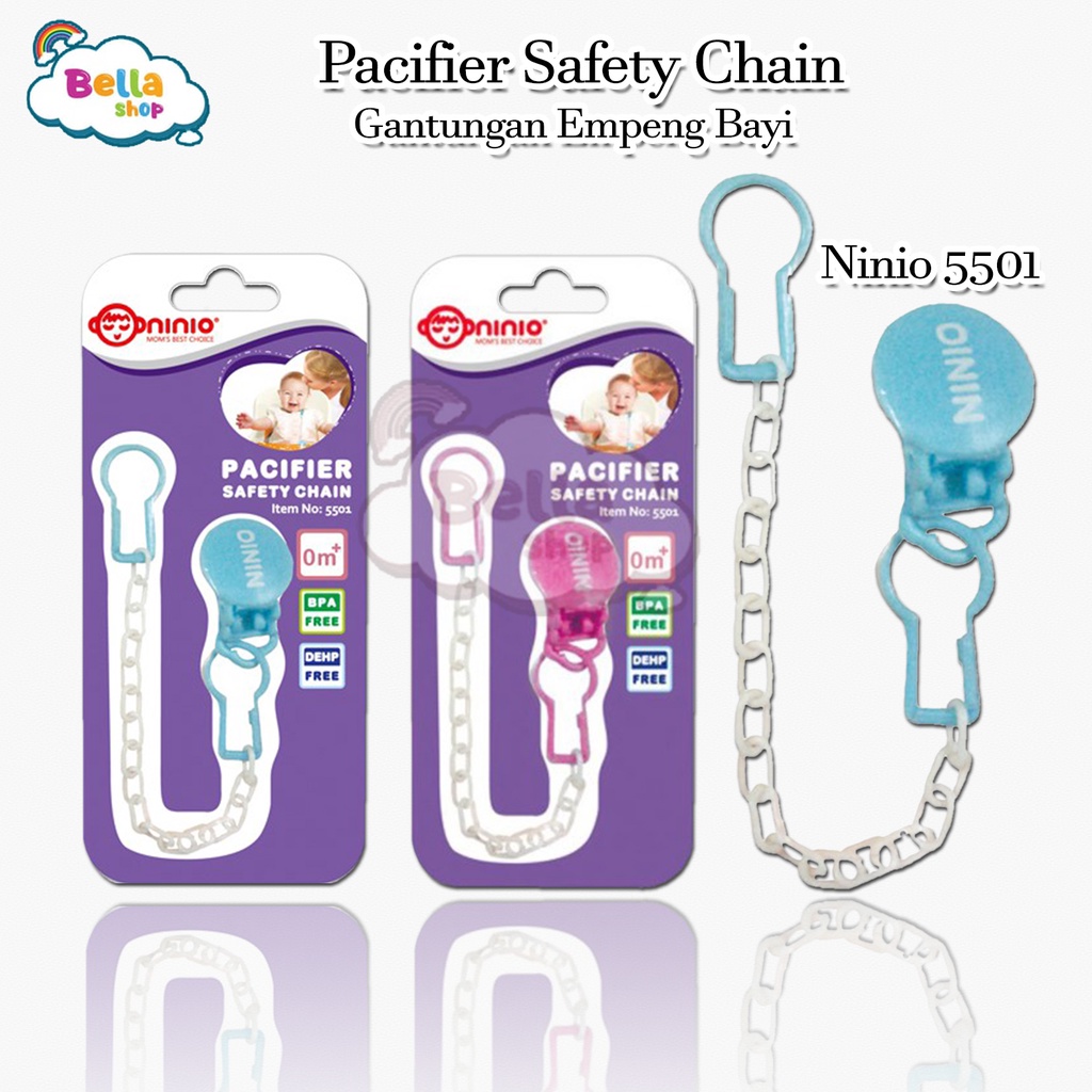 Ninio 5501 Pacifier Safety Chain Gantungan Empeng Bayi-BELLA SHOP