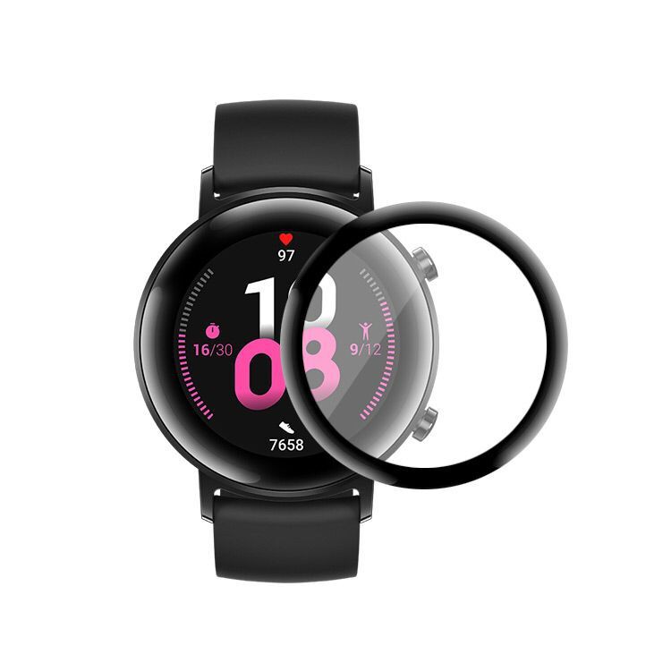 Pelindung Layar Smartwatch Huawei Gt2 42mm Full Cover Hd 3d