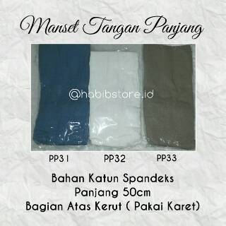 Manset Tangan  Panjang 50cm Kaos  Tangan  Handsock Polos 