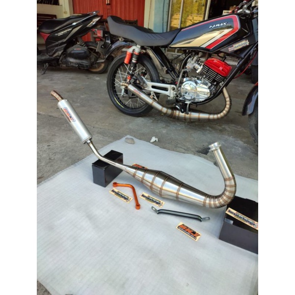 KNALPOT KOLONG PDK REPSOL MODEL NINJA RX K RX KING RX S STAINLES ORIGINAL BKJ FULLSPEK