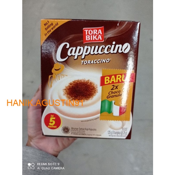 Torabika Cappucino Toracino - Netto 5 bks x 25 gr / Kopi Torabika Cappucino SS91