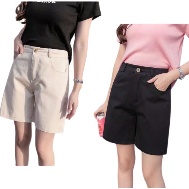 Celana Pendek Wanita / Hot Pants Drill Wanita M L XL / Celana Pendek wanita katun / Celana Hotpants wanita / celana pendek wanita korean style