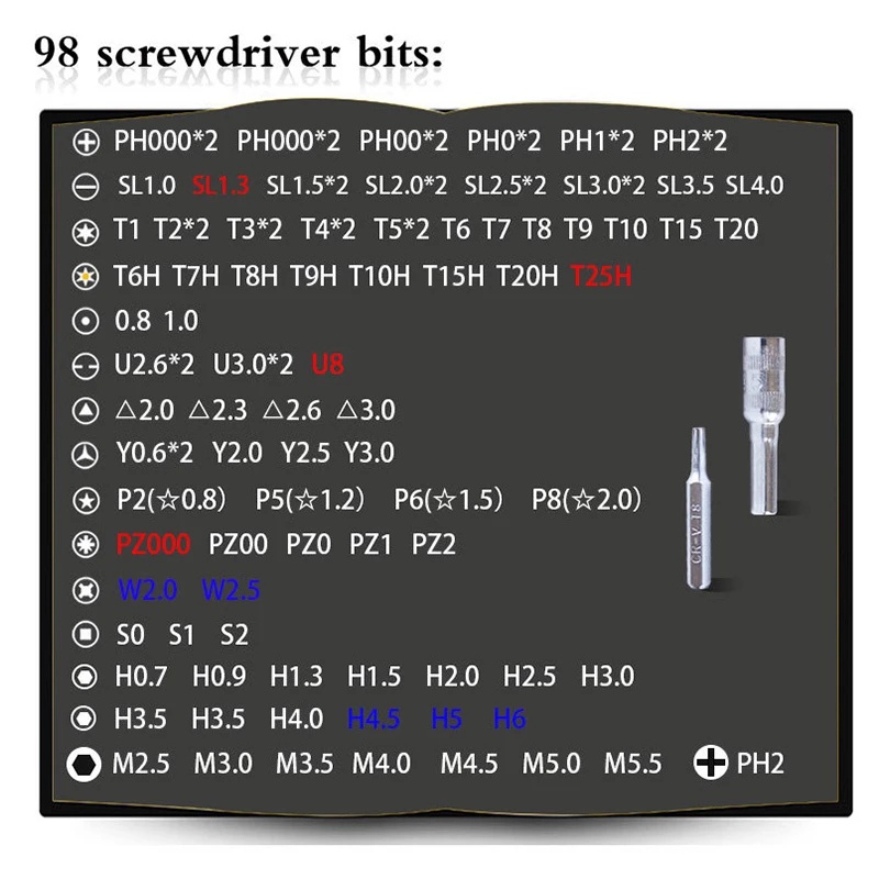 Obeng Lengkap Tool Kit Hp Komputer Laptop Multifungsi Alat Reparasi Pembongkaran Jam Tangan Kacamata Ponsel