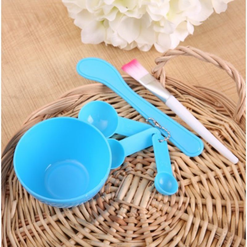 MANGKOK MASKER SET 4 IN 1/MASK BOWL/SPATULA+SENDOK+MANGKOK+KUAS PAKET HEMAT NO. 902