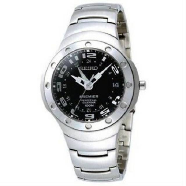 Jam Tangan Pria SEIKO SLT067 Primer Perpetual Calendar Kinetic Watch Original SLT067P1