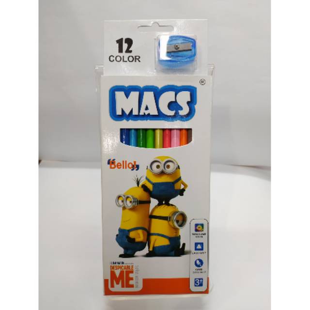 

Macs 12 color pencils Minions