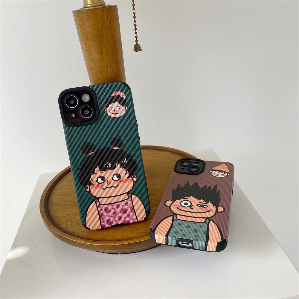 Cute Lovers Case untuk iPhone 13 Pro Max 12 11 X XR Xs Max 7Plus 8Plus