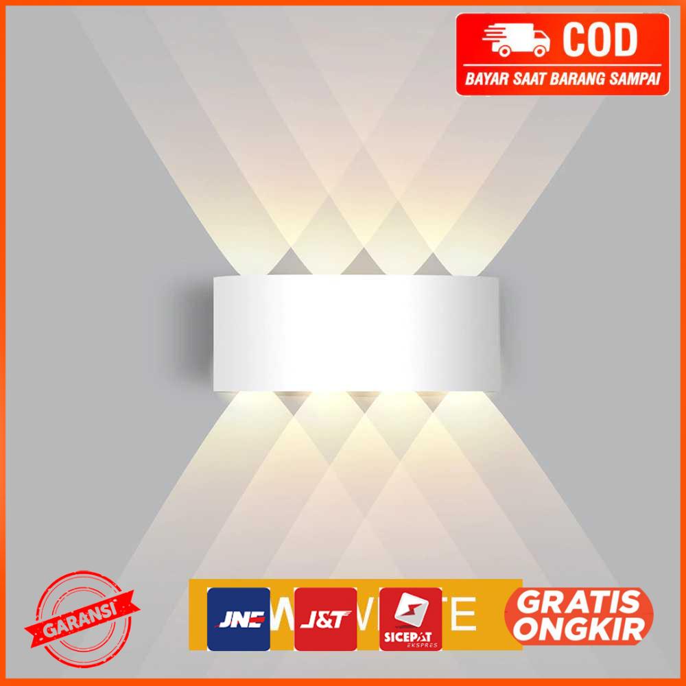 Lampu Hias Dinding LED Aluminium 8W 8 LED Warm White RL-B15