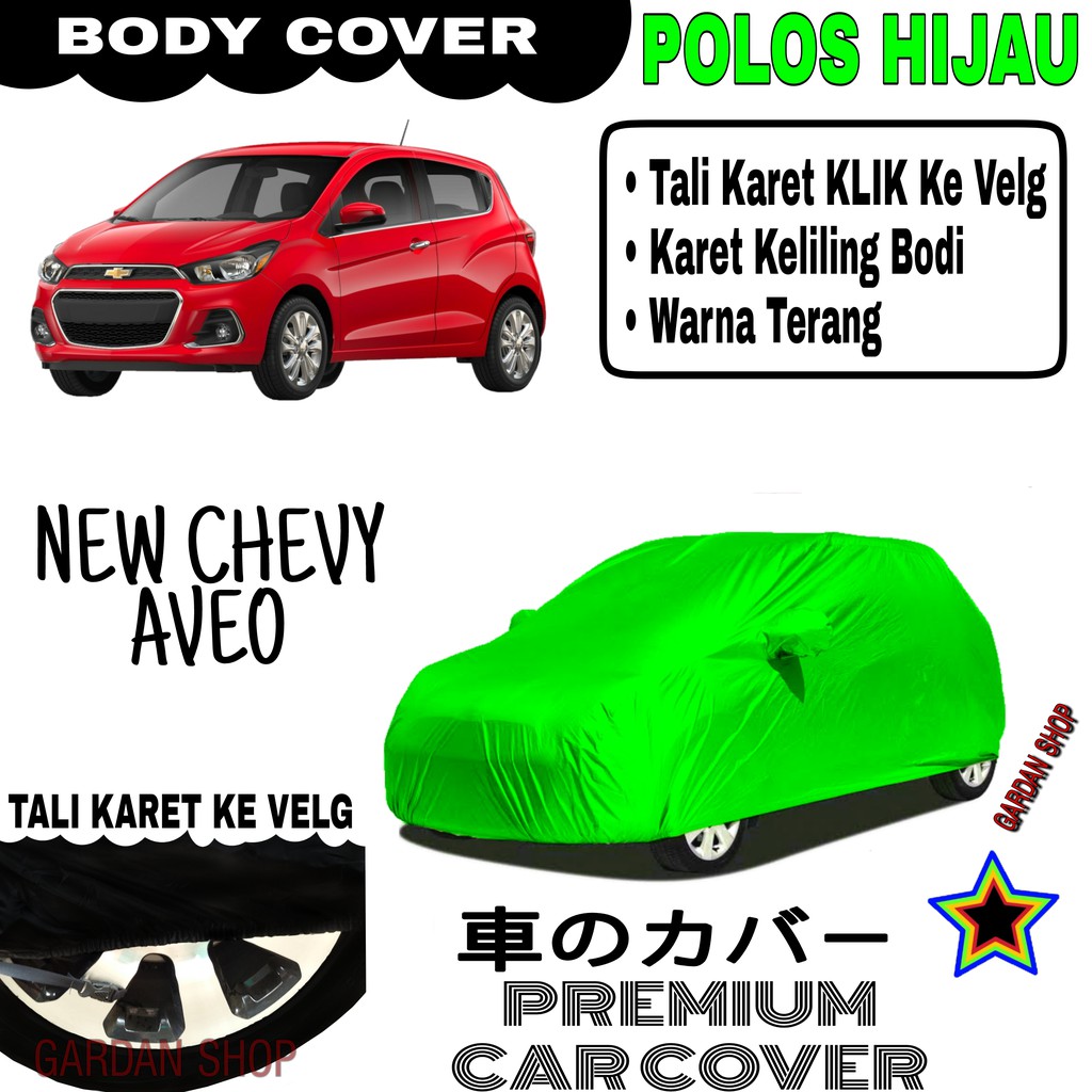 Sarung Mobil NEW CARRY AVEO Polos HIJAU Body Cover Penutup Body Aveo PREMIUM Hijau