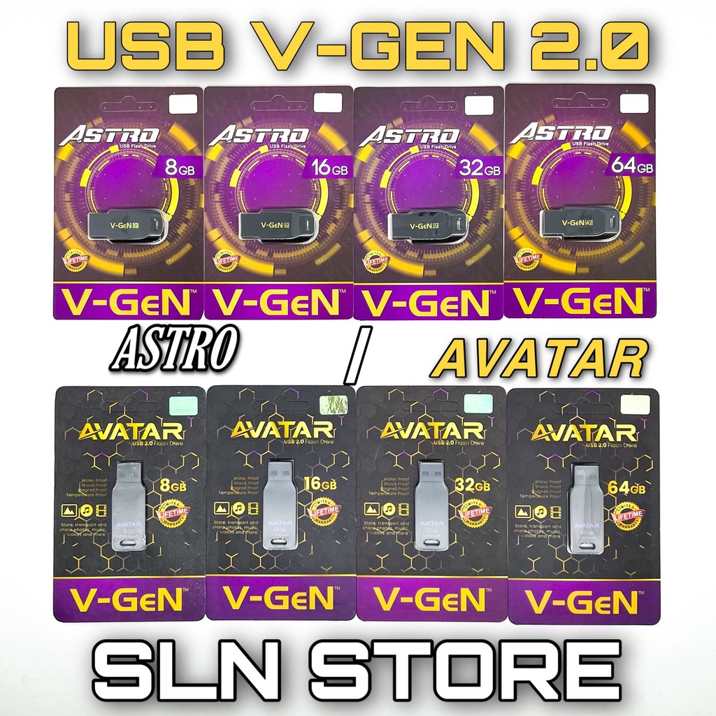 USB 8GB 16GB 32GB 64GB V-GeN Astro Avatar 2.0 | Flashdisk Flash