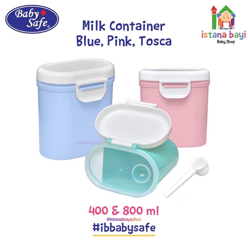 Baby Safe Milk Powder Container 800 Ml- Baby Safe MC002/wadah susu bubuk/tempat penyimpanan susu