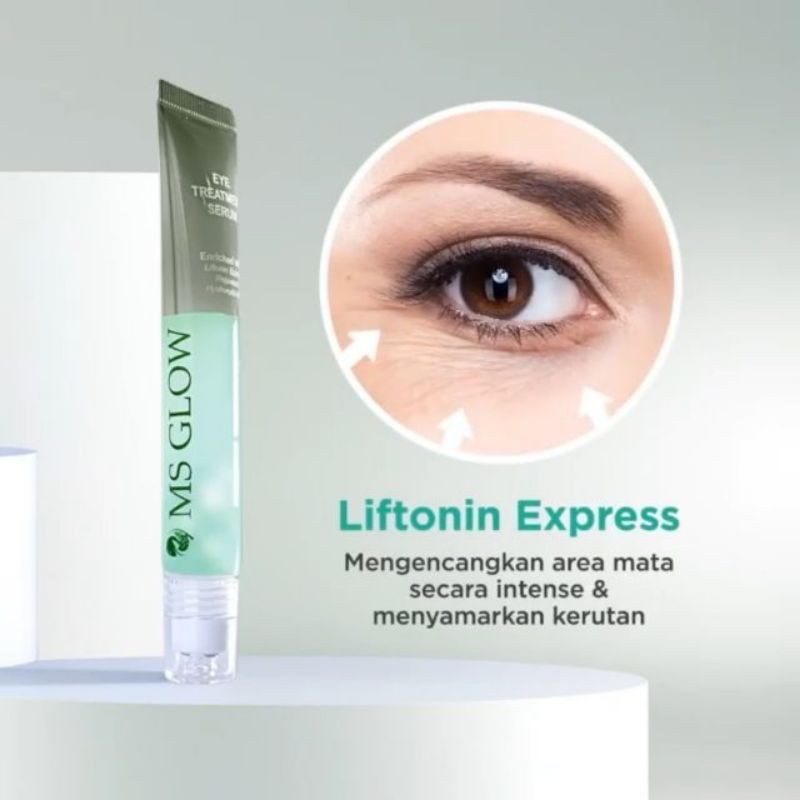 Ms Glow Eye Treatment Serum Untuk Mata Panda dan Kantung Mata Serum Mata BPOM