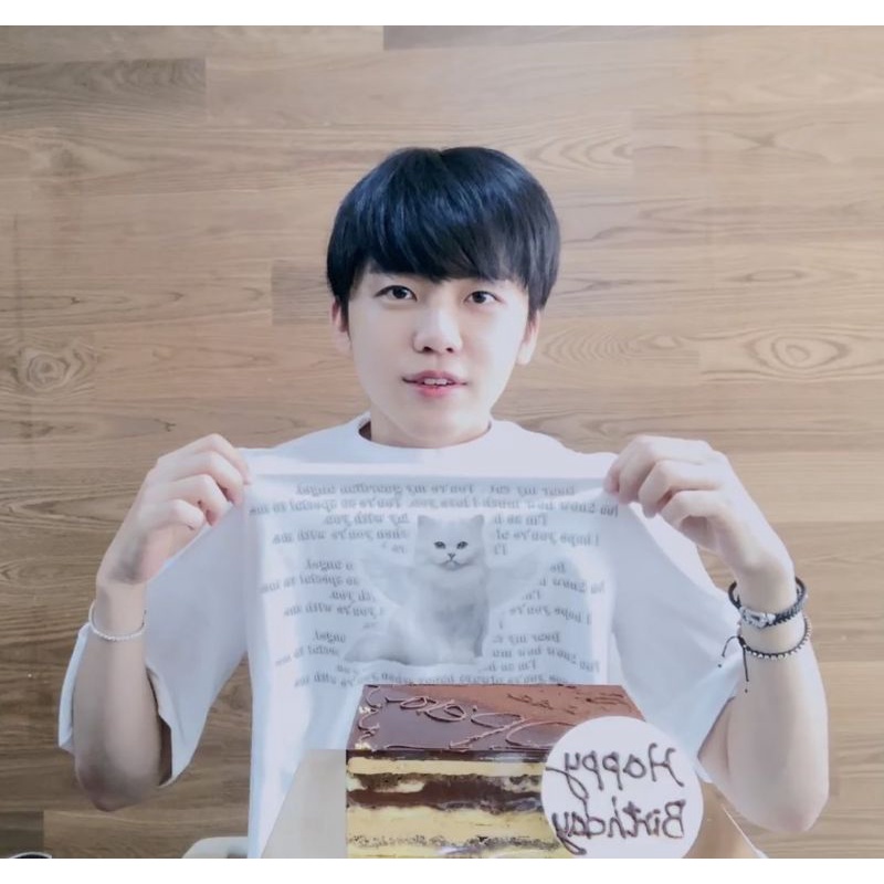 [READY STOCK] T-SHIRT NCT JAEMIN - ANGEL CAT