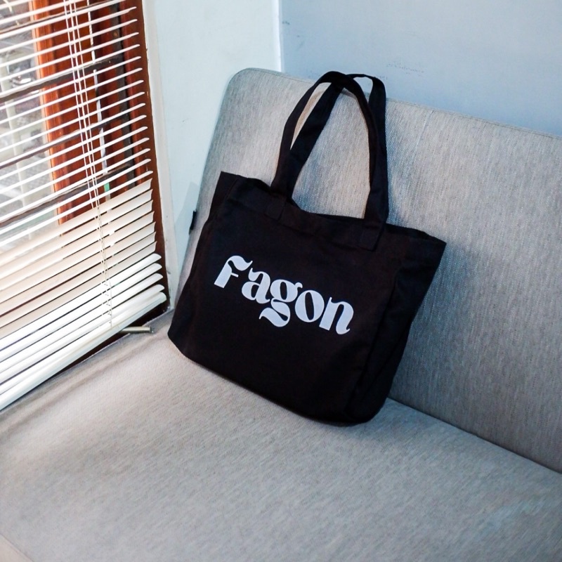 FAGON TOTEBAG FONT - BLACK