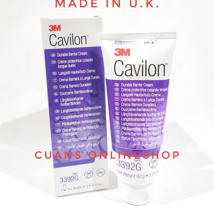 3M Cavilon Barrier Cream Besar 92 Gram Code 3392G. Krim Ruam