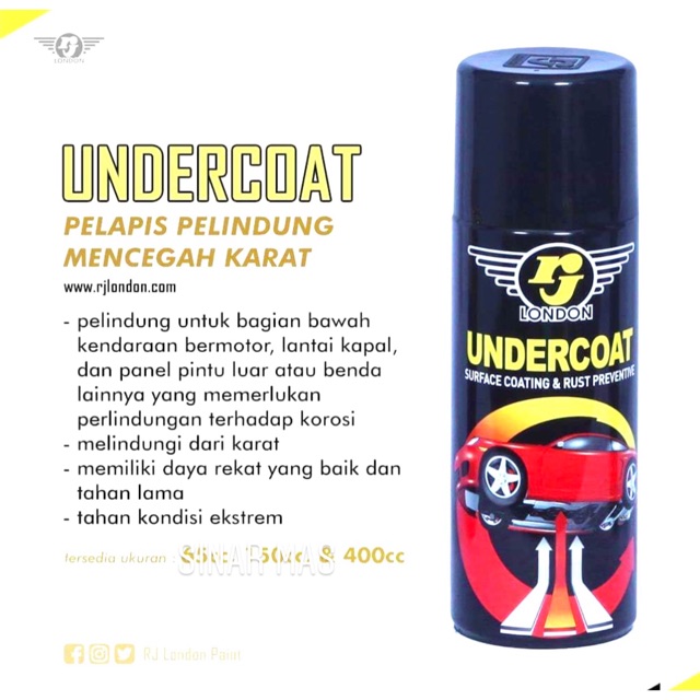 UNDERCOAT RJ LONDON 400 CC / CAT DASAR ANTI KARAT RJ LONDON 400 CC