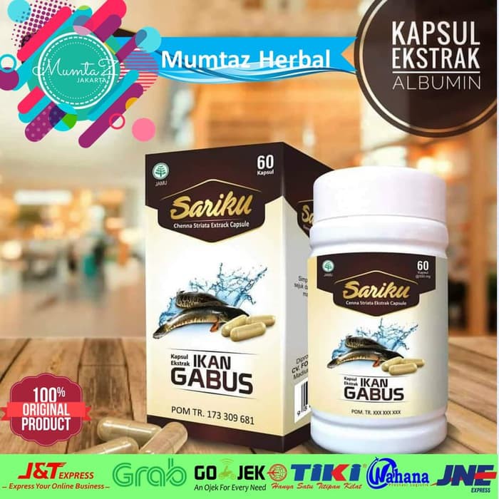Sariku Ekstrak Ikan Gabus Kutuk Kapsul Albumin Protein Tubuh