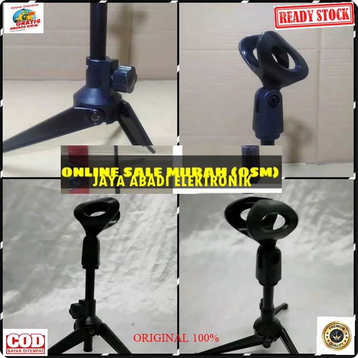 G45 ORIGINAL STAND MIC 28 CM KAKI TIGA HOLDER MIK MIKROPON MICROPHONE TEMPAT GANTUNG TIANG PEGANGAN MEJA TABLE PENYANGGA MIKROPON TIANG PEGANGAN KARAOKE MUSIK AUDIO SOUND DJ TRIPOD GANTUNGAN TABLE MEJA BRACKET BREKET  original stand mic meja kaki tiga hol