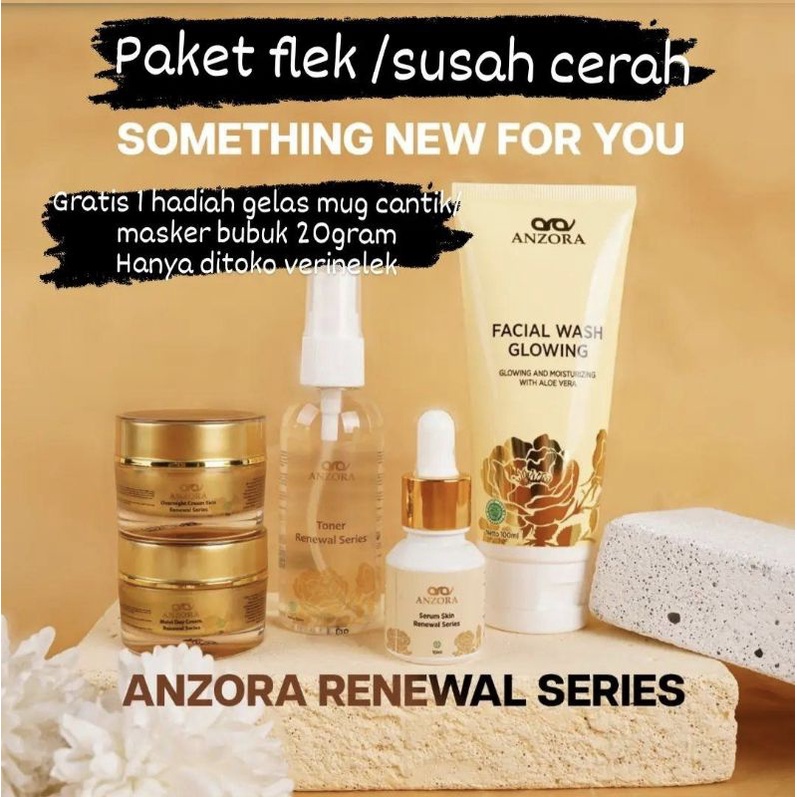 paket renewal series Anzora skincare /anzora  (paket flek)/free hadiah