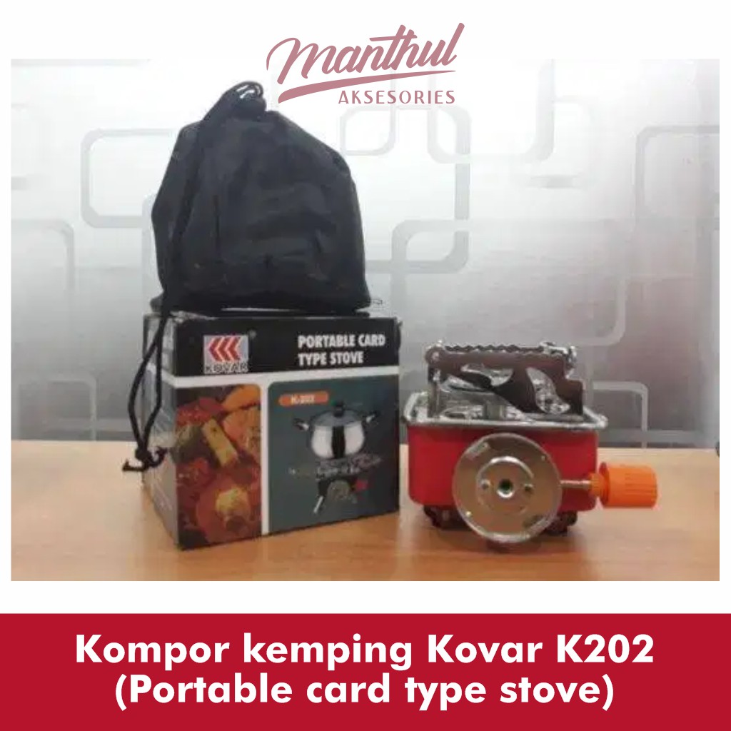 Kompor kemping Kovar K202(Portable card type stove)