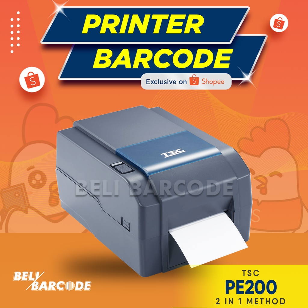 BARCODE PRINTER CETAK RESI ALAMAT DAN BARCODE TSC PE 200 / PE200 / PE-200