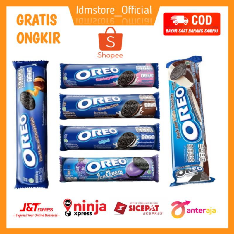 

OREO ROLL SANDWICH BISKUIT COKLAT 133GR