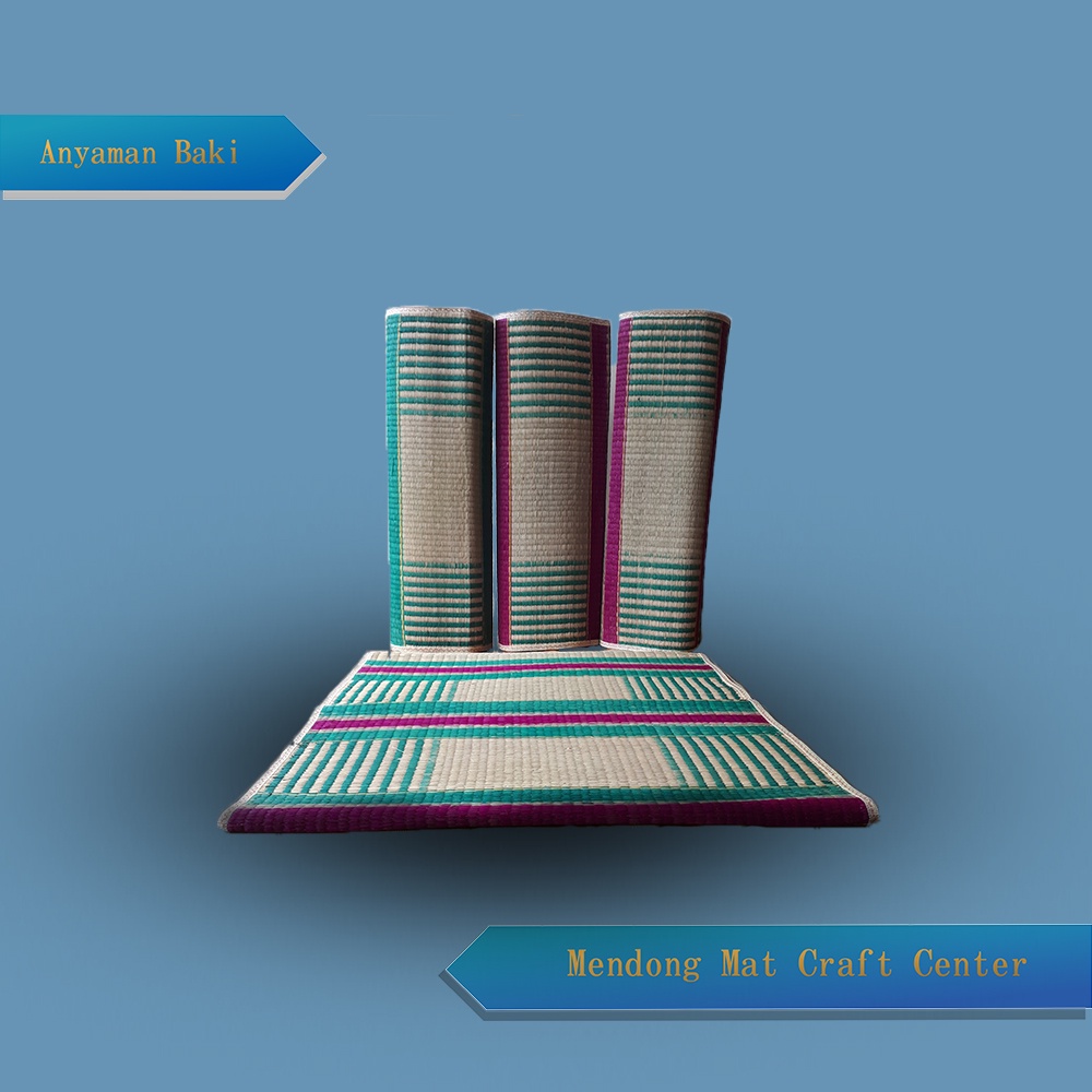 TIKAR LIPAT MENDONG ANYAMAN PANDAN MOTIF BAKI