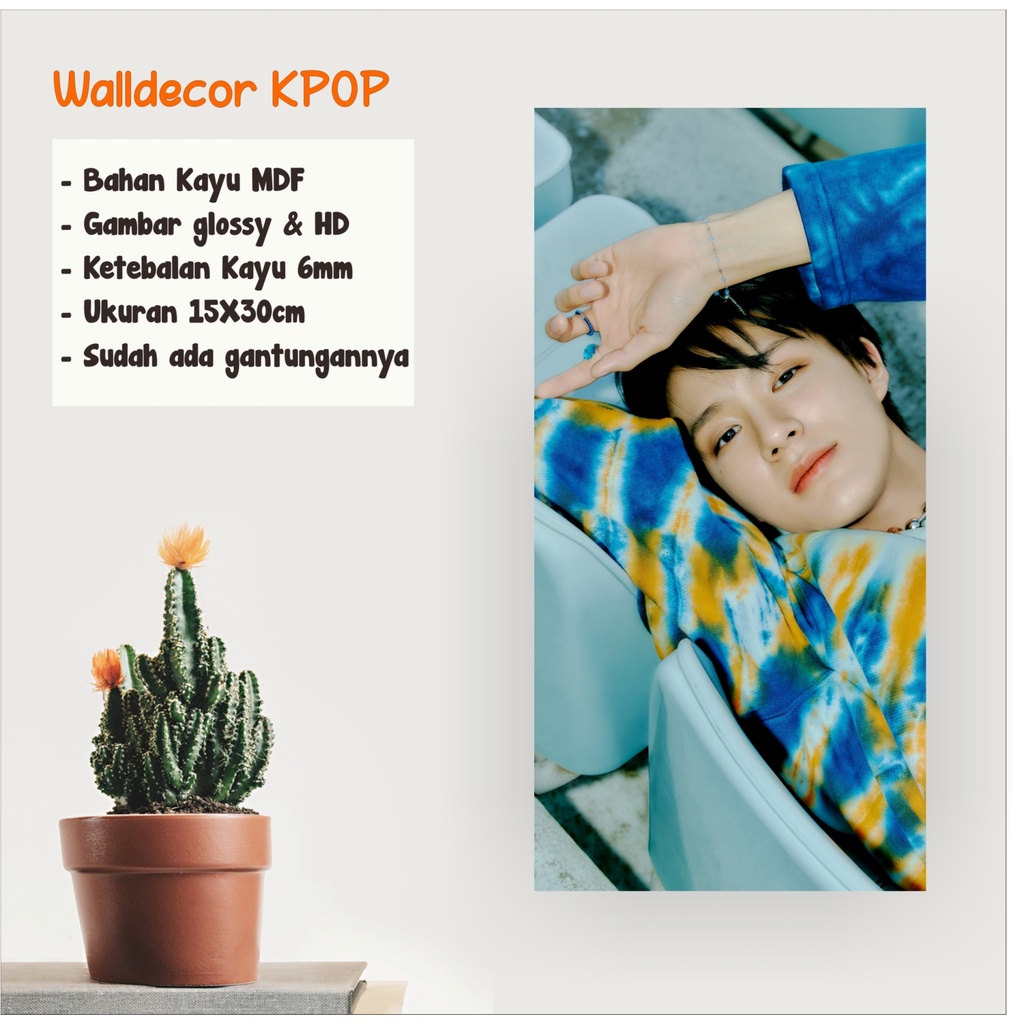 WALLDECOR NCT DREAM JENO HELLO FUTURE UKURAN 15X30 CM WALL DECOR POSTER KAYU HIASAN DINDING KPOP