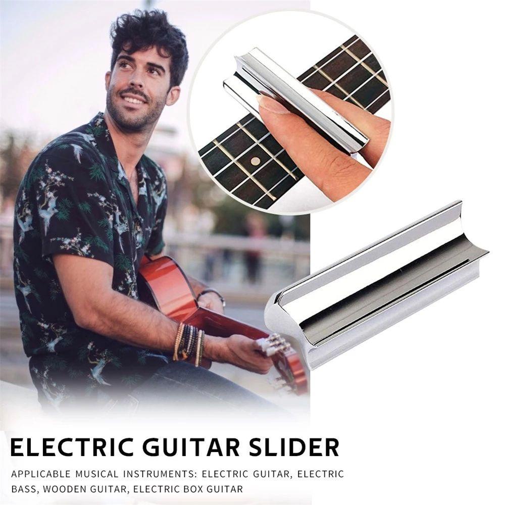 Needway   Slide Tone Bar Portable Alat Musik Gitar Elektrik Bagian Gitar Hawaii Slider Music Zinc Slider Elements