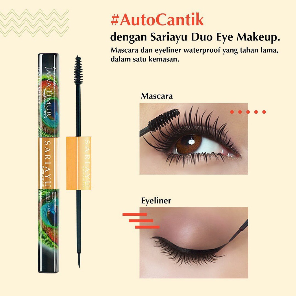 ★ BB ★ Sariayu Duo Eye Make Up - Eyeliner &amp; Mascara 6.5gr