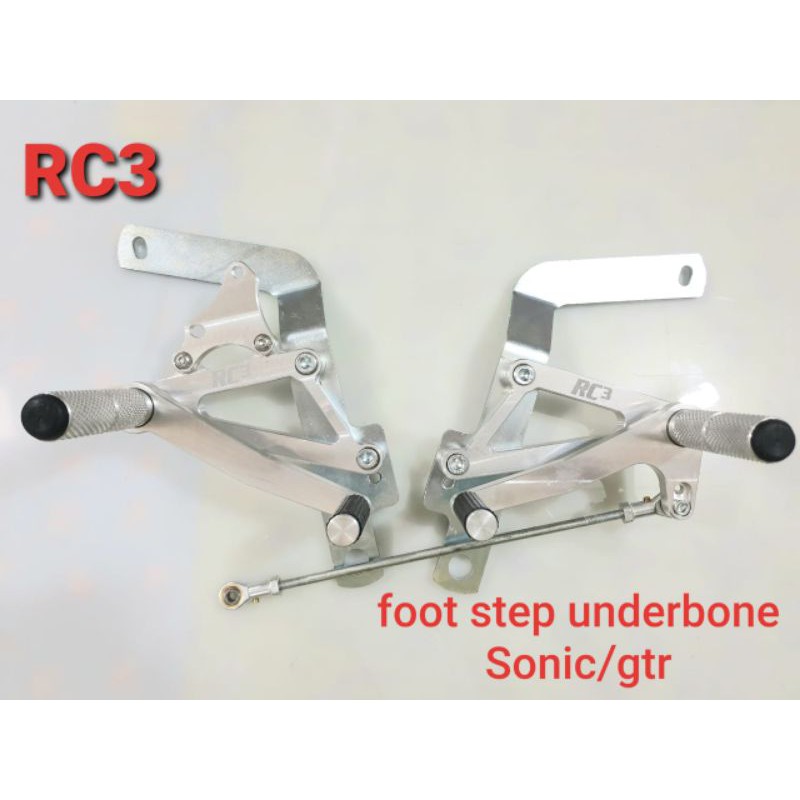 FOOT STEP UNDERBONE HONDA SONIC 150 SUPRA GTR 150 RS150 STEP UB SONIC RC3 DURALIUM