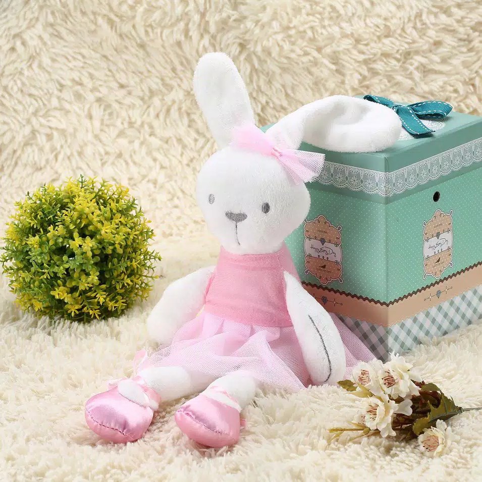 Boneka Kelinci Beruang Bayi Newborn / Mainan Boneka Tidur Bayi Perempuan Laki Laki Mainan Boneka Bayi Baru Lahir