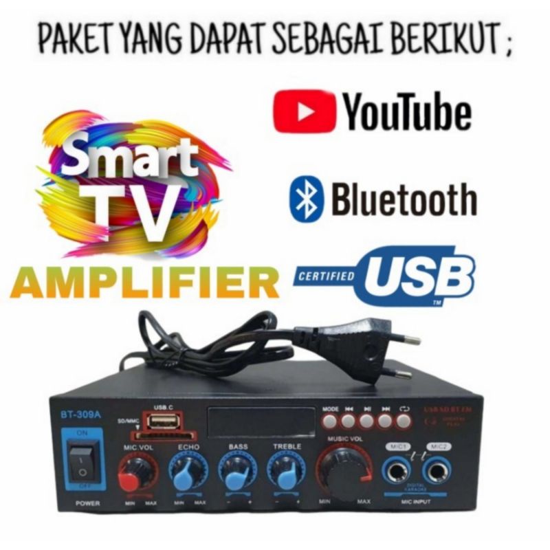 Paket Sound Mini 3R 4 Inch , 2 Mic Wireless Amplifier Karaoke Smart Tv Di Youtube