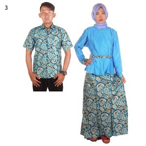 Couple Batik Sarimbit Gamis Baloteli