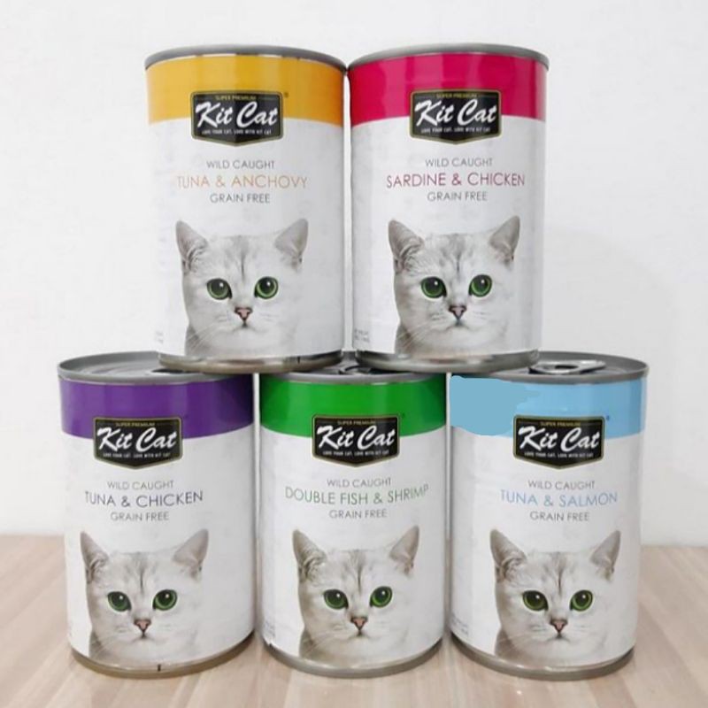 Makanan kucing kit cat kaleng 400gr ( isi 12 pcs) All varian / wet food / Cat food