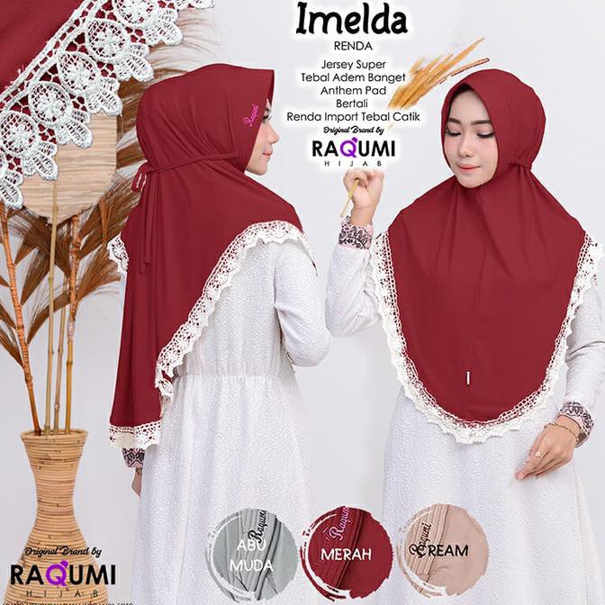 JILBAB IMELDA RENDA ORI RAQUMI HIJAB TERBARU AGUSTUS