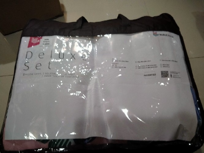 Indolinen Bed Set Palm Berry Green Deluxe