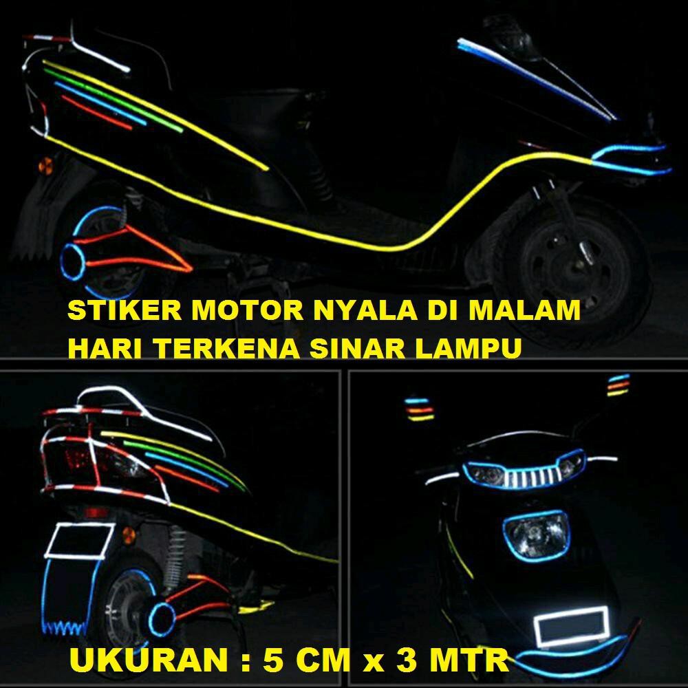 Stiker Reflektif Motor dna MOBIL