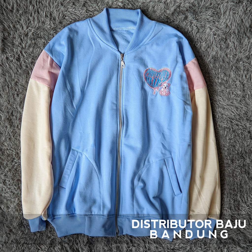 Varsity Jacket Prove Your Heart  | Korean Style Bomber Baseball | Pakaian Pria dan Wanita | Bahan Fleece | Allsize-1