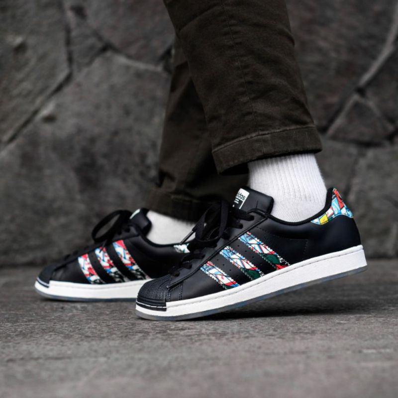 ADIDAS SUPERSTAR CLR BLACK FLAG ORIGINAL