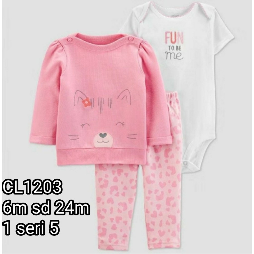 Catell Love Setelan sweter 3in1 Baby Boy&amp;Girl