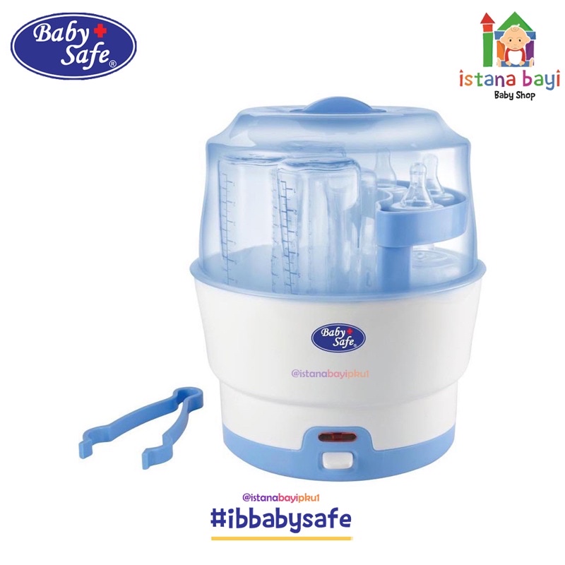 Baby Safe 6 Bottle Express Steam Sterilizer LB317 - Alat Penghangat Susu - Mesin steril perlengkapan bayi