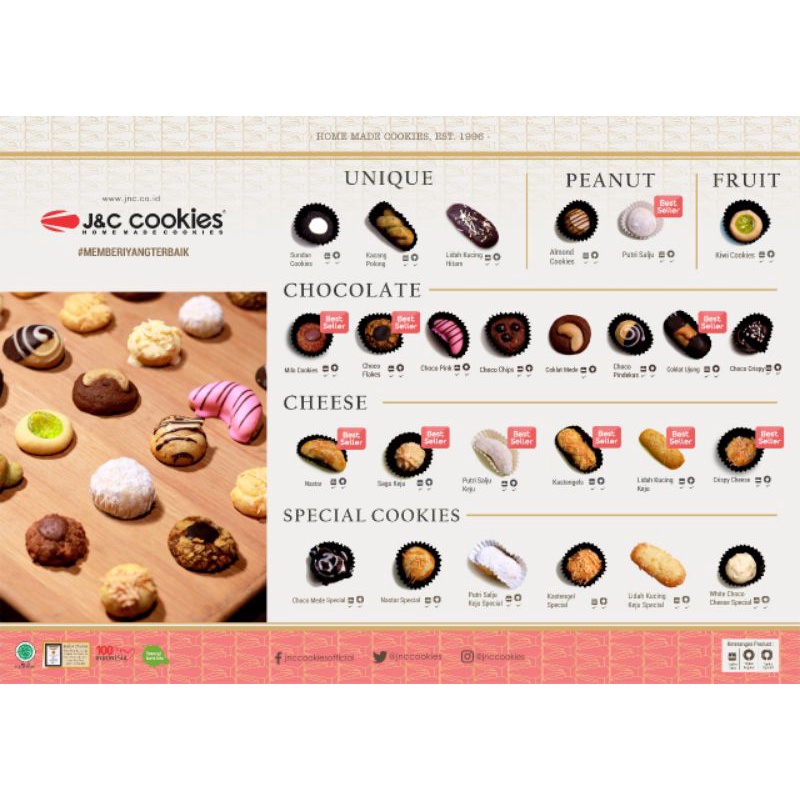 

Toples Reguler J&C Cookies