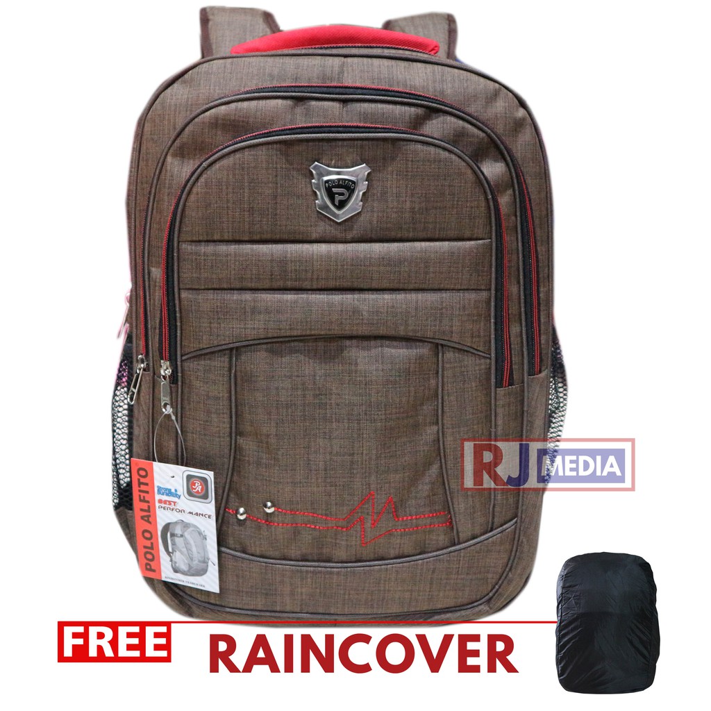 BEST SELLER Ransel Polo Alfito Ransel Laptop In Sekolah Kuliah Kerja Traveling Berkualitas Tas Sekolah Murah Ransel Sekolah Laki Laki Free Raincover