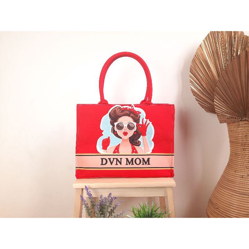 Totebag Kotak custom|Versi resleting|TasDior