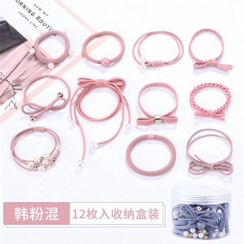 KARET KUNCIR RAMBUT KOREA 100 PCS/ Ikat rambut korea/ Tali rabut-2