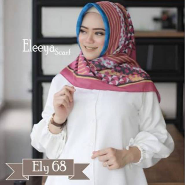 HIJAB SEGIEMPAT MOTIF ELY 68 II Eleeya Scarf