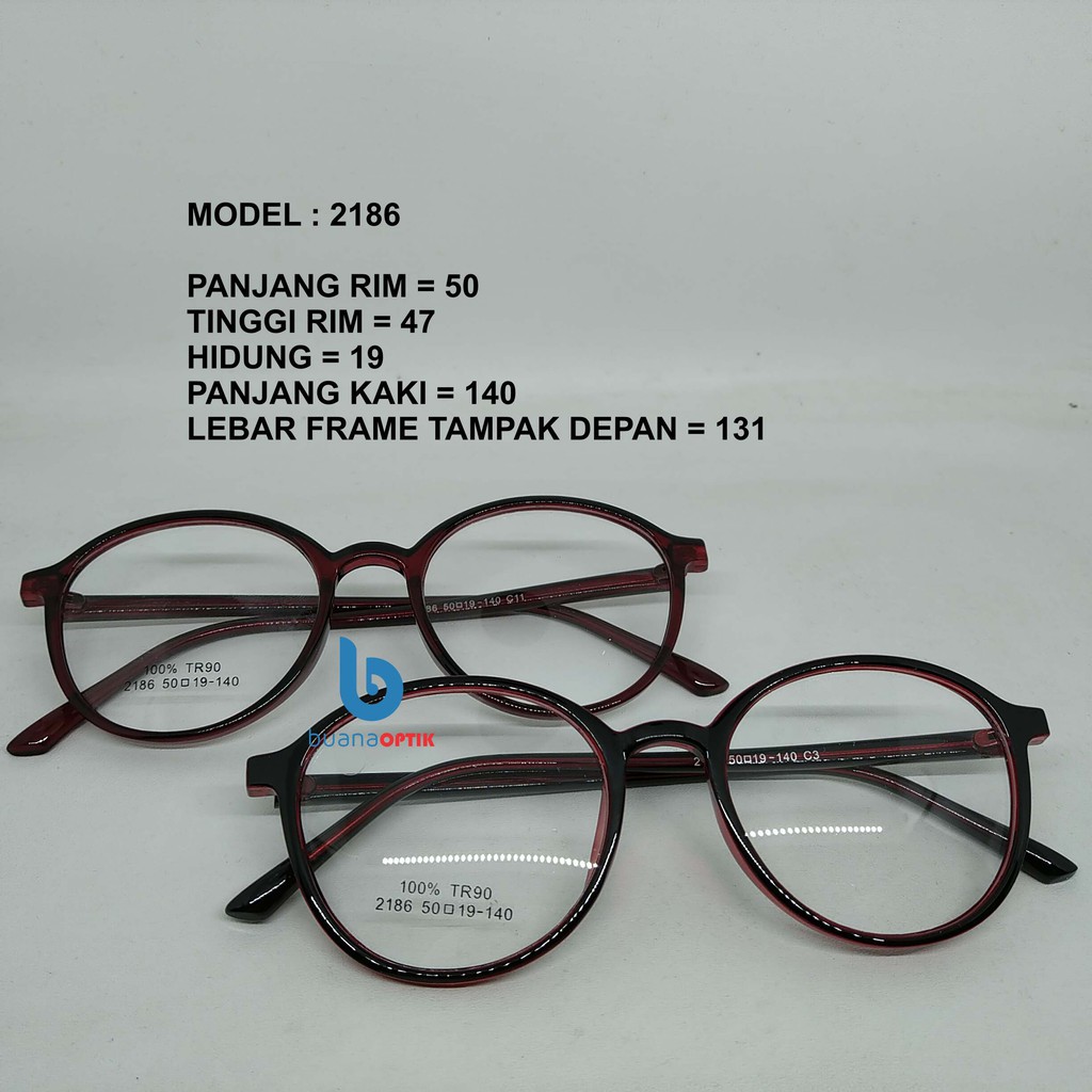 FRAME KACAMATA 2186 PLASTIK BULAT