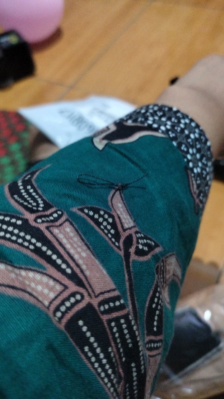 Tey-17 Batik Wanita Asj Sa Hrb026 Kenongo Kemeja Tosca Pendek