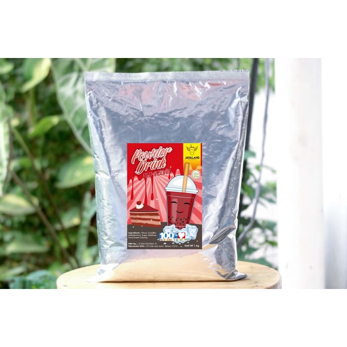 Javaland Bubuk Minuman Rasa Red Velvet 1Kg - Regular Plain | Bubble Powder Drink Boba